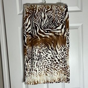 Brand New: Skirt; Cheetah-Zebra Natural Design
